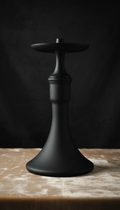 Matte Black Glass Hookah