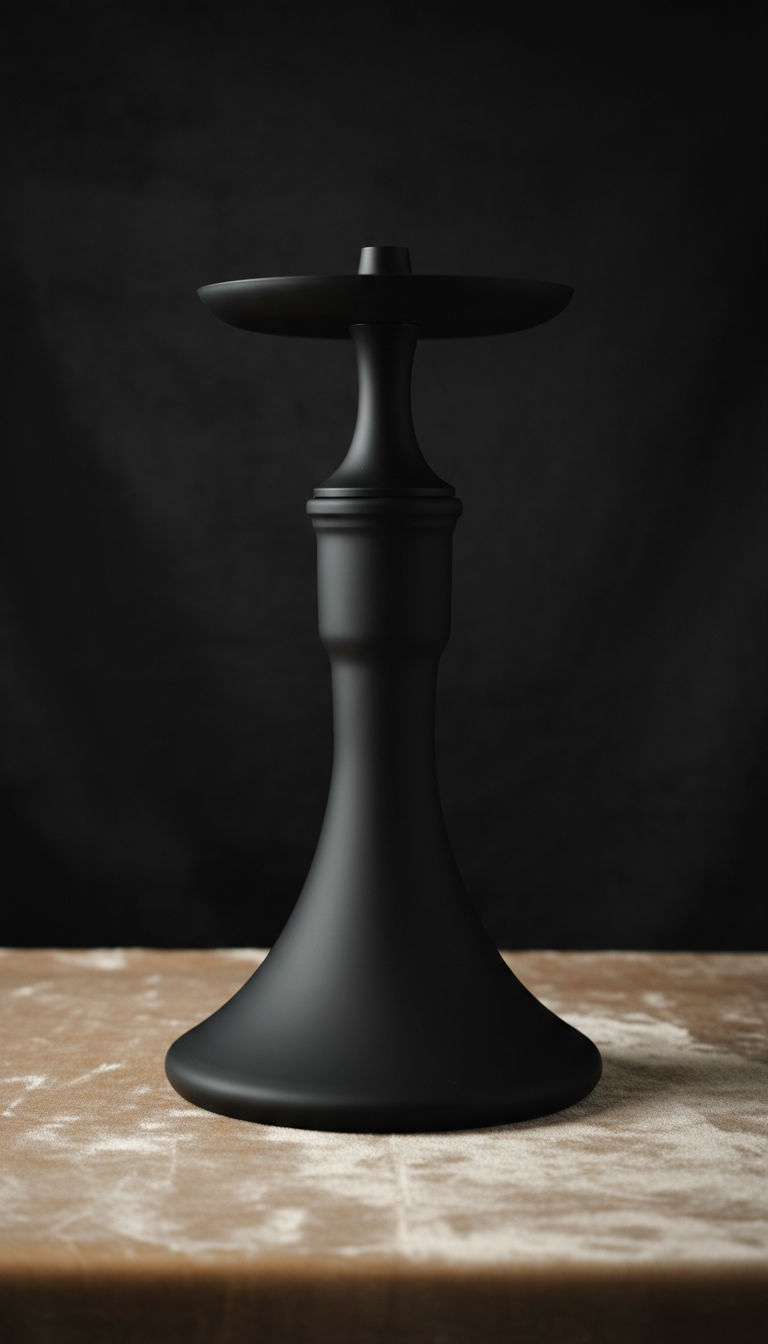 Matte Black Glass Hookah